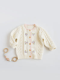 Load image into Gallery viewer, Baby Kid Girls Flower Embroidered Cardigan Wholesale 221107112
