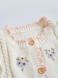Load image into Gallery viewer, Baby Kid Girls Flower Embroidered Cardigan Wholesale 221107112
