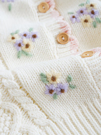 Load image into Gallery viewer, Baby Kid Girls Flower Embroidered Cardigan Wholesale 221107112
