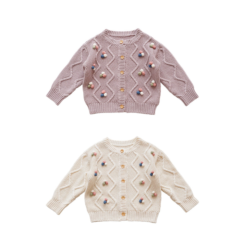 Baby Kid Girls Crochet Cardigan Wholesale 221107113