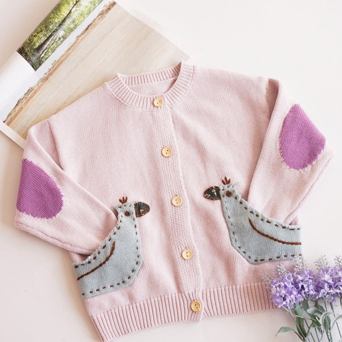 Baby Kid Girls Cartoon Cardigan Knitwear Wholesale 221107139