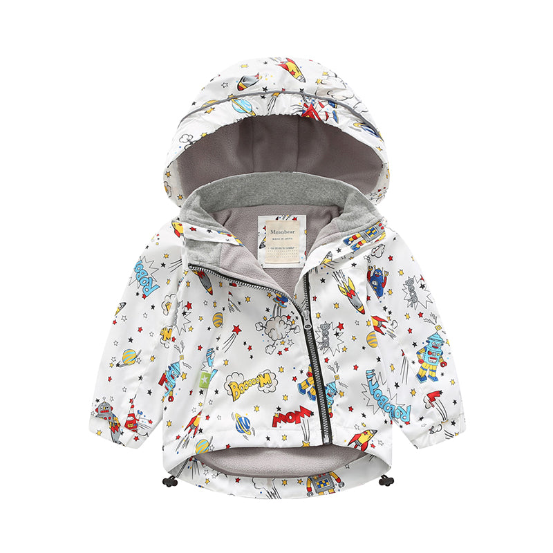 Baby Kid Unisex Cartoon Print Jackets Outwears Wholesale 221107147