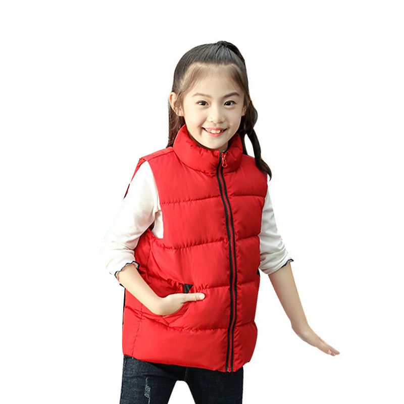 Kid Big Kid Unisex Solid Color Vests Waistcoats Wholesale 221107195