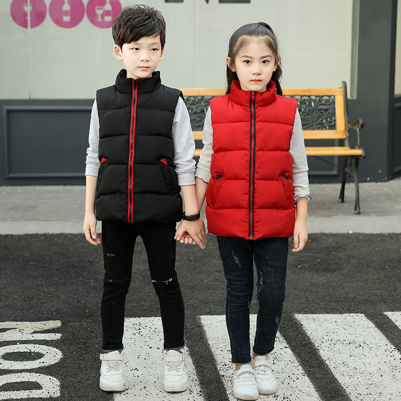 Kid Big Kid Unisex Solid Color Vests Waistcoats Wholesale 221107195