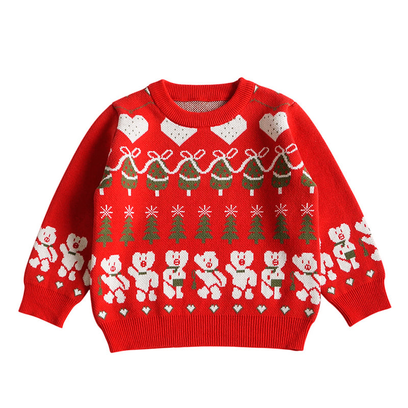 Baby Kid Unisex Crochet Christmas Sweaters Wholesale 221107206