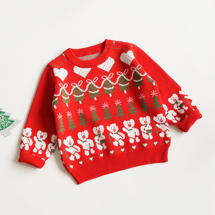 Baby Kid Unisex Crochet Christmas Sweaters Wholesale 221107206