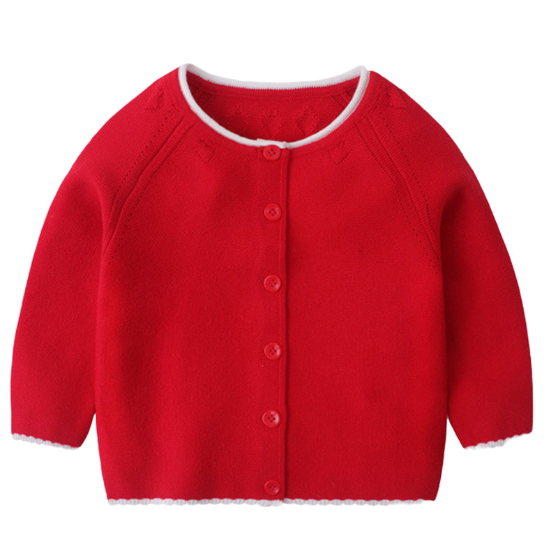 Baby Kid Unisex Solid Color Cardigan Wholesale 221107207