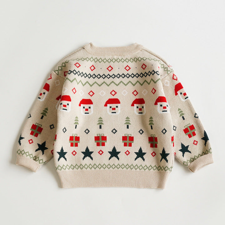 Baby Kid Unisex Crochet Christmas Sweaters Wholesale 221107210