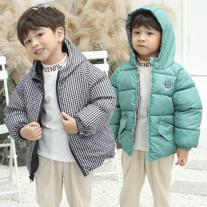 Baby Kid Unisex Checked Print Jackets Outwears Wholesale 221107212