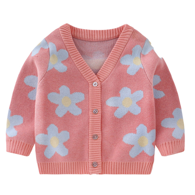 Baby Kid Unisex Flower Cardigan Wholesale 221107221