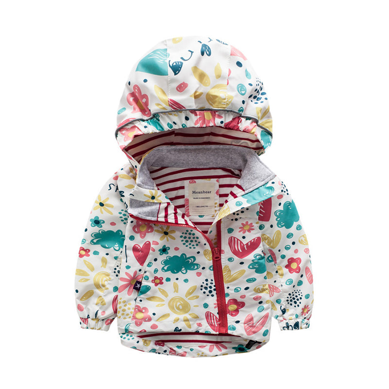 Baby Kid Unisex Cartoon Print Jackets Outwears Wholesale 22110723