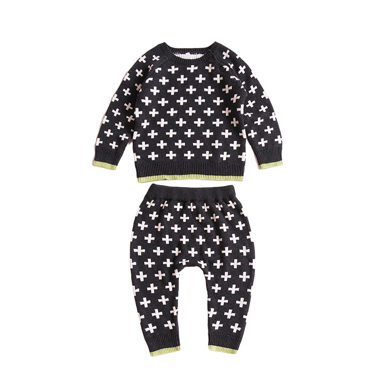 2 Pieces Set Baby Unisex Graphic Tops And Pants Wholesale 22110726