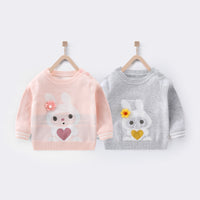 Load image into Gallery viewer, Baby Girls Love heart Animals Crochet Sweaters Wholesale 221107260

