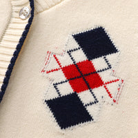 Load image into Gallery viewer, Baby Unisex Checked Crochet Vests Waistcoats Knitwear Wholesale 221107310
