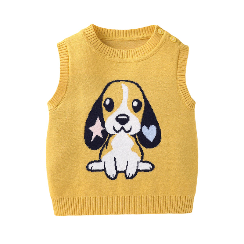 Baby Kid Unisex Cartoon Crochet Vests Waistcoats Wholesale 221107325