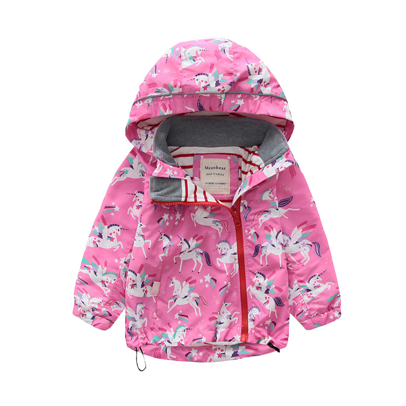 Baby Kid Unisex Animals Cartoon Print Coats Wholesale 22110734