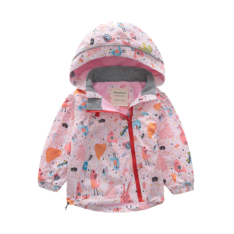 Baby Kid Unisex Animals Car Cartoon Print Jackets Outwears Wholesale 22110736