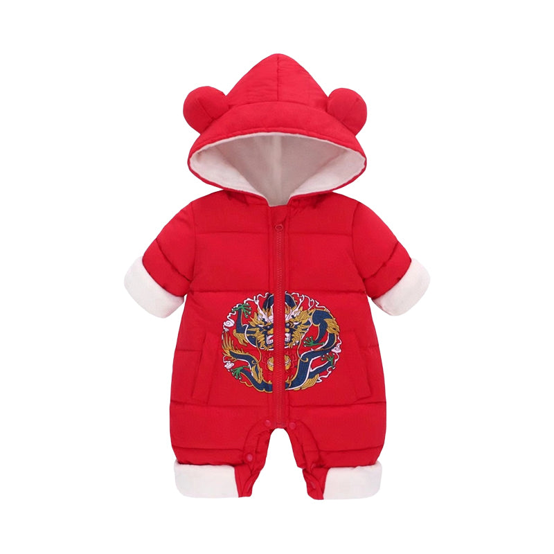 Baby Unisex Cartoon Embroidered Jumpsuits Wholesale 221107383