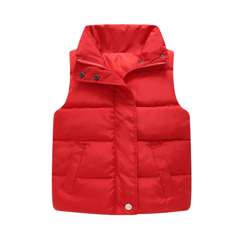 Baby Kid Unisex Solid Color Vests Waistcoats Wholesale 221107391