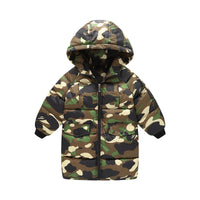 Load image into Gallery viewer, Kid Unisex Solid Color Camo Coats Wholesale 221107396
