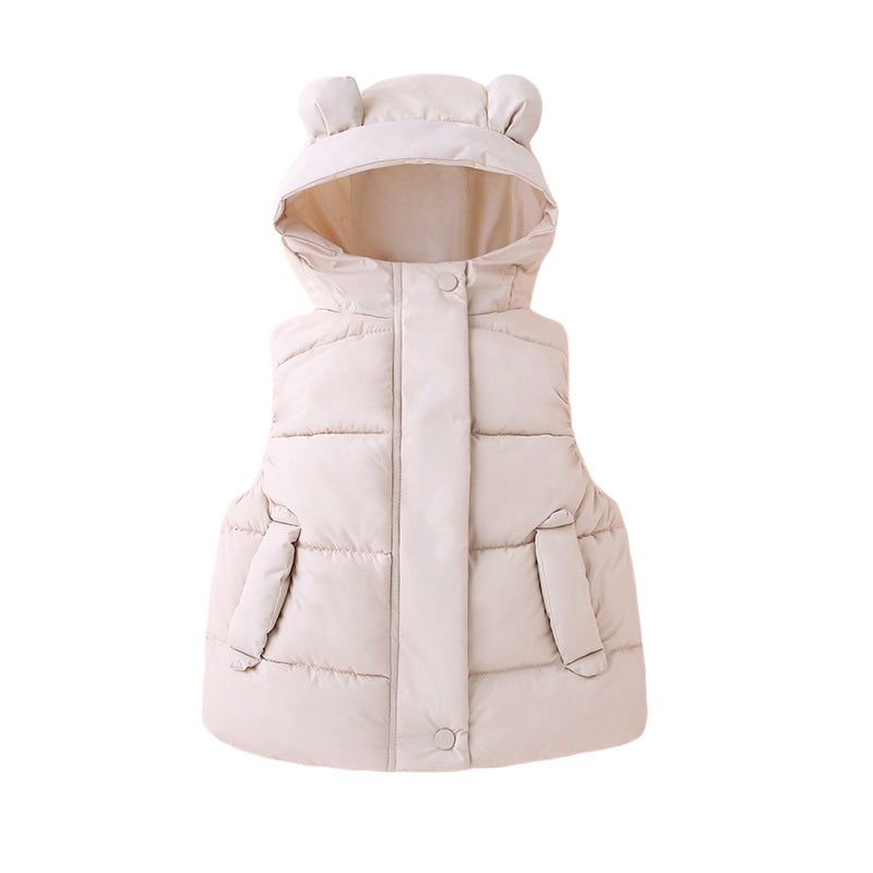 Baby Kid Unisex Solid Color Vests Waistcoats Wholesale 221107435
