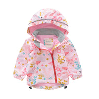 Load image into Gallery viewer, Baby Kid Girls Flower Animals Cartoon Print Jackets Outwears Wholesale 22110745
