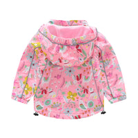 Load image into Gallery viewer, Baby Kid Girls Flower Animals Cartoon Print Jackets Outwears Wholesale 22110745
