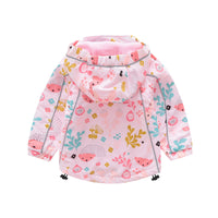 Load image into Gallery viewer, Baby Kid Girls Flower Animals Cartoon Print Jackets Outwears Wholesale 22110745
