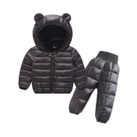 Load image into Gallery viewer, 2 Pieces Set Baby Kid Unisex Solid Color Jackets Outwears And Pants Wholesale 221107462

