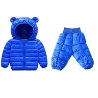 Load image into Gallery viewer, 2 Pieces Set Baby Kid Unisex Solid Color Jackets Outwears And Pants Wholesale 221107462
