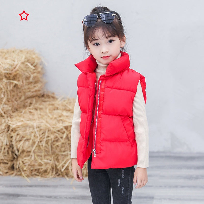 Kid Unisex Solid Color Vests Waistcoats Wholesale 221107465