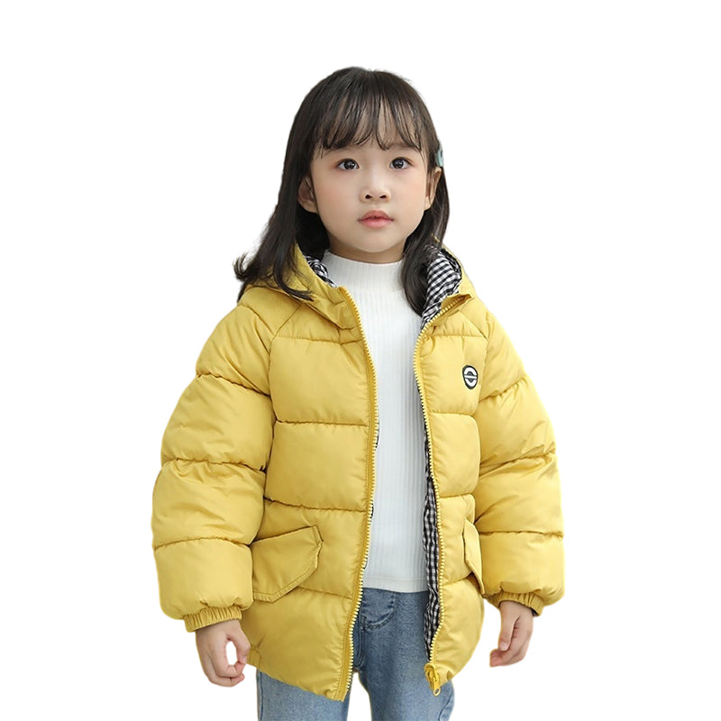 Baby Kid Unisex Solid Color Checked Jackets Outwears Wholesale 221107473
