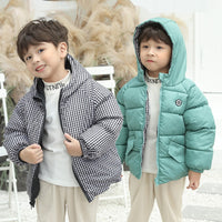 Load image into Gallery viewer, Baby Kid Unisex Solid Color Checked Jackets Outwears Wholesale 221107473
