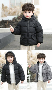 Load image into Gallery viewer, Baby Kid Unisex Solid Color Checked Jackets Outwears Wholesale 221107473
