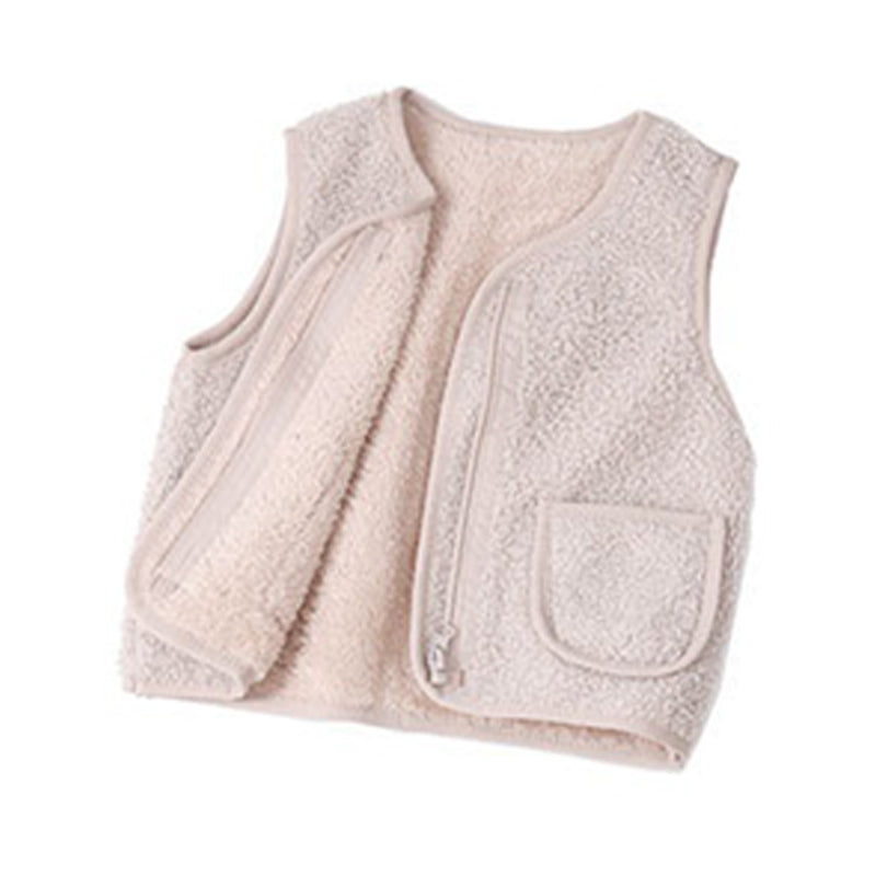 Baby Kid Unisex Solid Color Vests Waistcoats Wholesale 221107497
