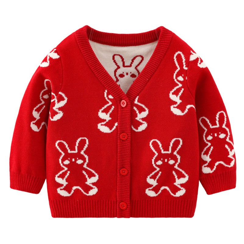 Baby Kid Girls Cartoon Crochet Cardigan Wholesale 221107615