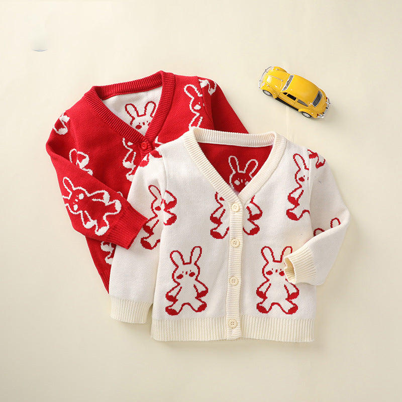 Baby Kid Girls Cartoon Crochet Cardigan Wholesale 221107615