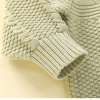 Load image into Gallery viewer, 2 Pieces Set Baby Kid Unisex Solid Color Crochet Cardigan And Pants Wholesale 221107660
