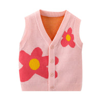 Load image into Gallery viewer, Baby Kid Girls Flower Crochet Vests Waistcoats Wholesale 221107695
