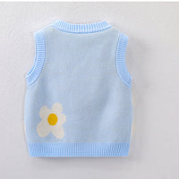 Load image into Gallery viewer, Baby Kid Girls Flower Crochet Vests Waistcoats Wholesale 221107695
