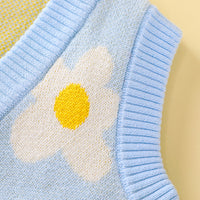 Load image into Gallery viewer, Baby Kid Girls Flower Crochet Vests Waistcoats Wholesale 221107695

