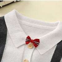 Load image into Gallery viewer, Baby Boys Color-blocking Bow Crochet Jumpsuits Wholesale 221107713
