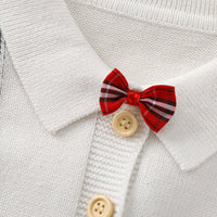 Load image into Gallery viewer, Baby Boys Color-blocking Bow Crochet Jumpsuits Wholesale 221107713
