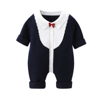 Load image into Gallery viewer, Baby Boys Bow Knitwear Jumpsuits Wholesale 221107720
