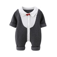 Load image into Gallery viewer, Baby Boys Bow Knitwear Jumpsuits Wholesale 221107720
