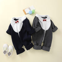 Load image into Gallery viewer, Baby Boys Bow Knitwear Jumpsuits Wholesale 221107720

