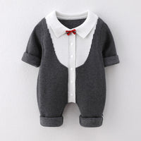 Load image into Gallery viewer, Baby Boys Bow Knitwear Jumpsuits Wholesale 221107720
