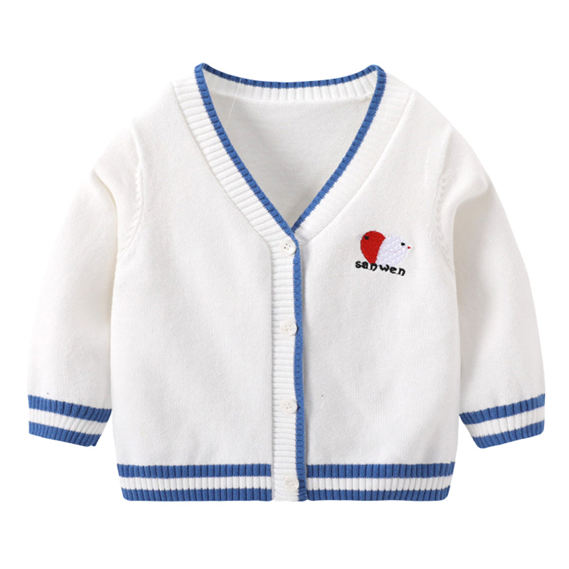 Baby Kid Unisex Letters Animals Cardigan Knitwear Wholesale 221107721