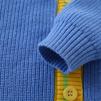 Load image into Gallery viewer, Baby Kid Unisex Color-blocking Cartoon Crochet Cardigan Wholesale 221107730

