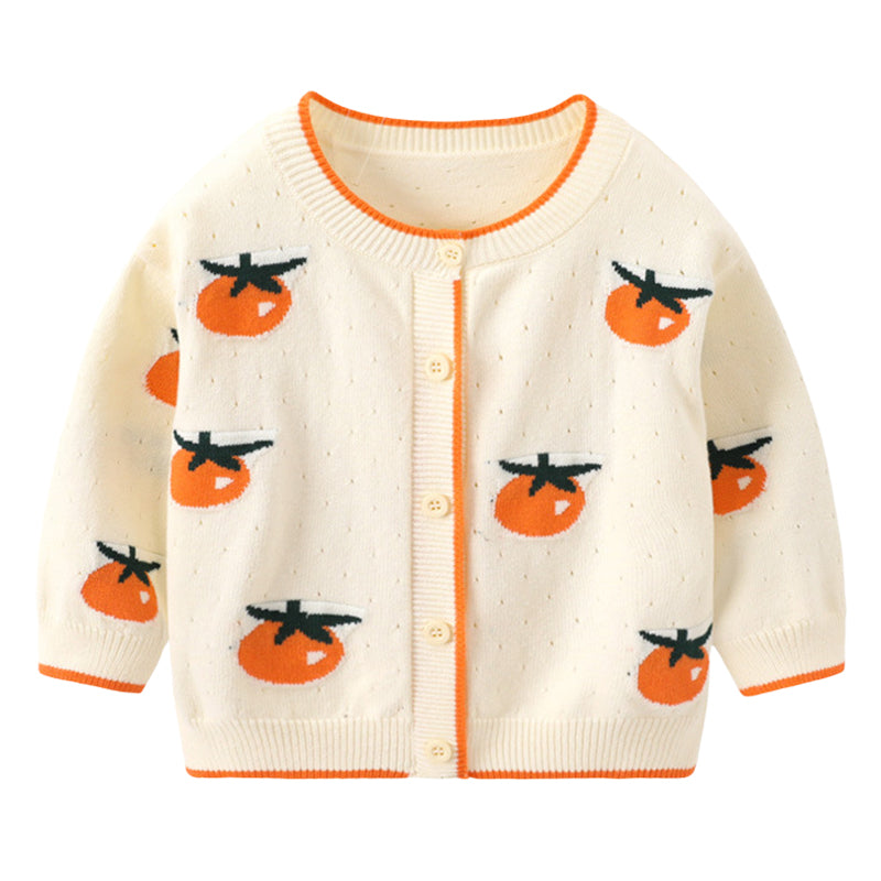 Baby Kid Unisex Fruit Crochet Cardigan Wholesale 221107735